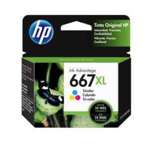 tinta hp 667xl tricolor original 3ym80al