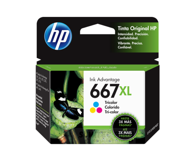 tinta hp 667xl tricolor original 3ym80al tinta hp 667xl tricolor original 3ym80al