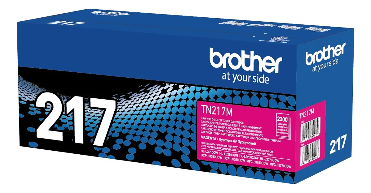 tóner brother tn 217m magenta original – 2,300 páginas tóner brother tn 217m magenta original – 2,300 páginas